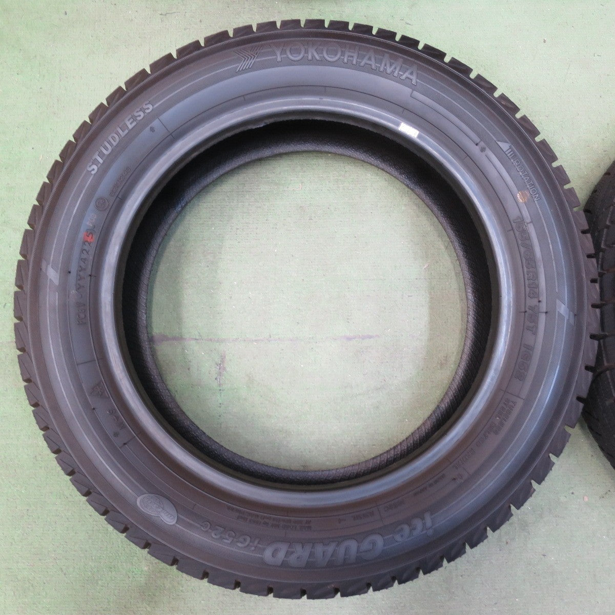 ほぼ未使用！25年★スタッドレス 155/65R14 ヨコハマ アイスガード iG52C タイヤ 14インチ N-BOX N-WGN タント ムーブ スペーシア 等★6071407イスタ