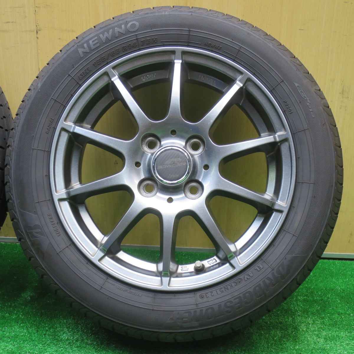 4本価格！23年★155/65R14 ブリヂストン NEWNO SCHNEIDER ATECH シュナイダー 14インチ ニューノ PCD100/4H★5101101NJノ