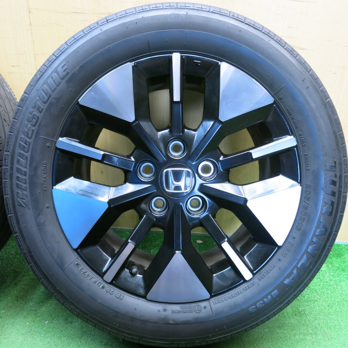 キレイ！23年◎ホンダ RP ステップワゴン スパーダ 純正 205/60R16 ブリヂストン トランザ ER33 16インチ PCD114.3/5H◎6070503HAノ