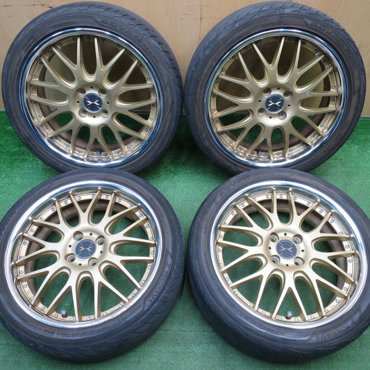 4本価格★MAVERICK 709M 195/45R17 ヨコハマ アドバン FLEVA 17インチ マーベリック PCD100/4H★5121808NJノ