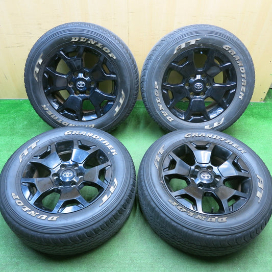 4本価格★トヨタ ハイラックス ブラックラリーエディション 純正 265/60R18 ダンロップ グラントレック AT25 ホワイトレター 18インチ PCD139.7/6H★5042707HAノ