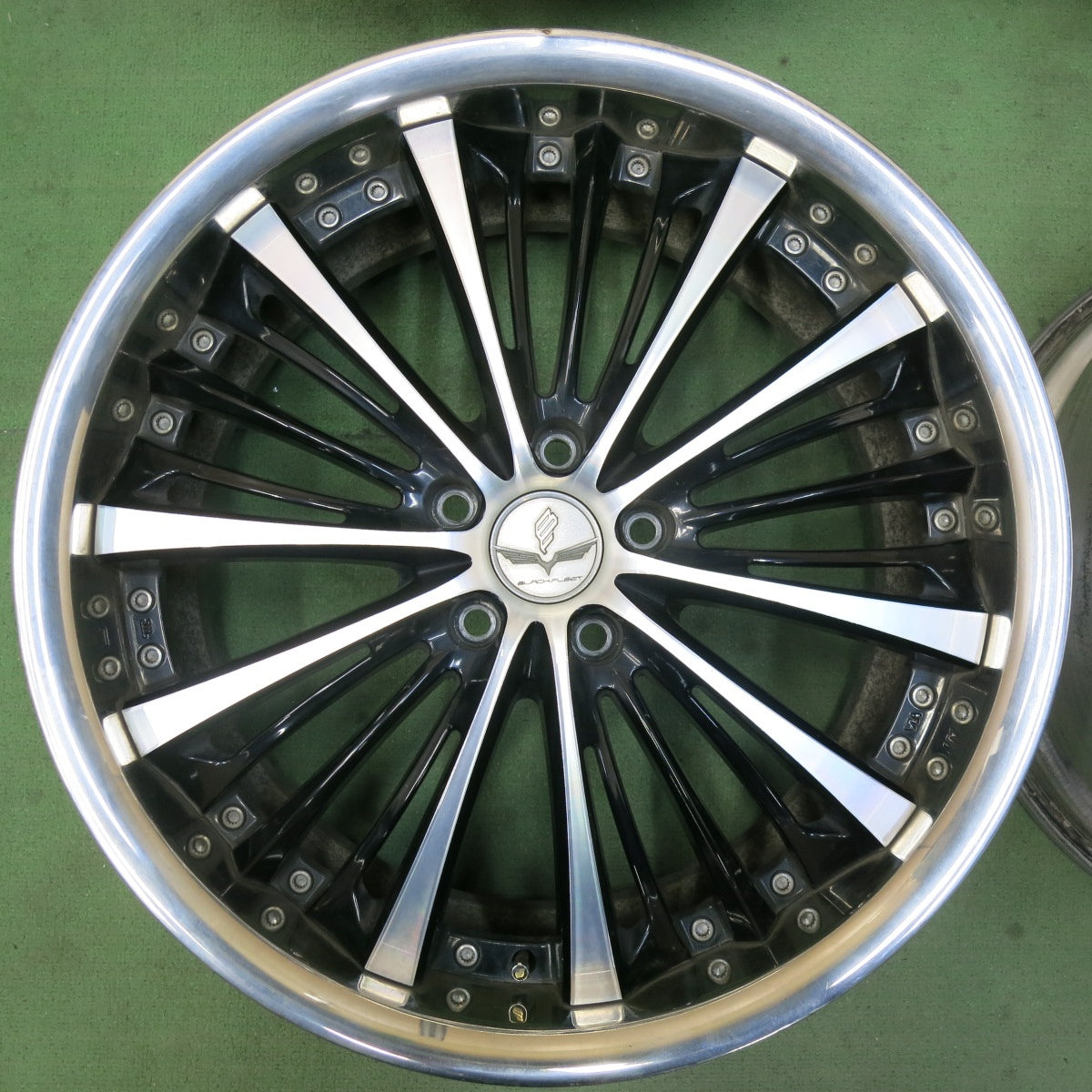 4本価格★RAYS Black Fleet V350 20インチ ホイール レイズ ブラック フリート 20×8.5J PCD114.3/5H★5071805SYホ