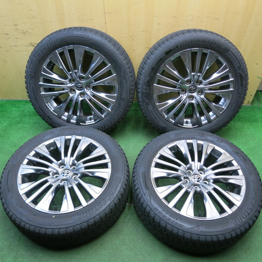 バリ溝！21年！キレイ！9分★トヨタ 80系 ハリアー 純正 225/55R19 スタッドレス ブリヂストン ブリザック DM-V3 19インチ PCD114.3/5H★5050514HAス