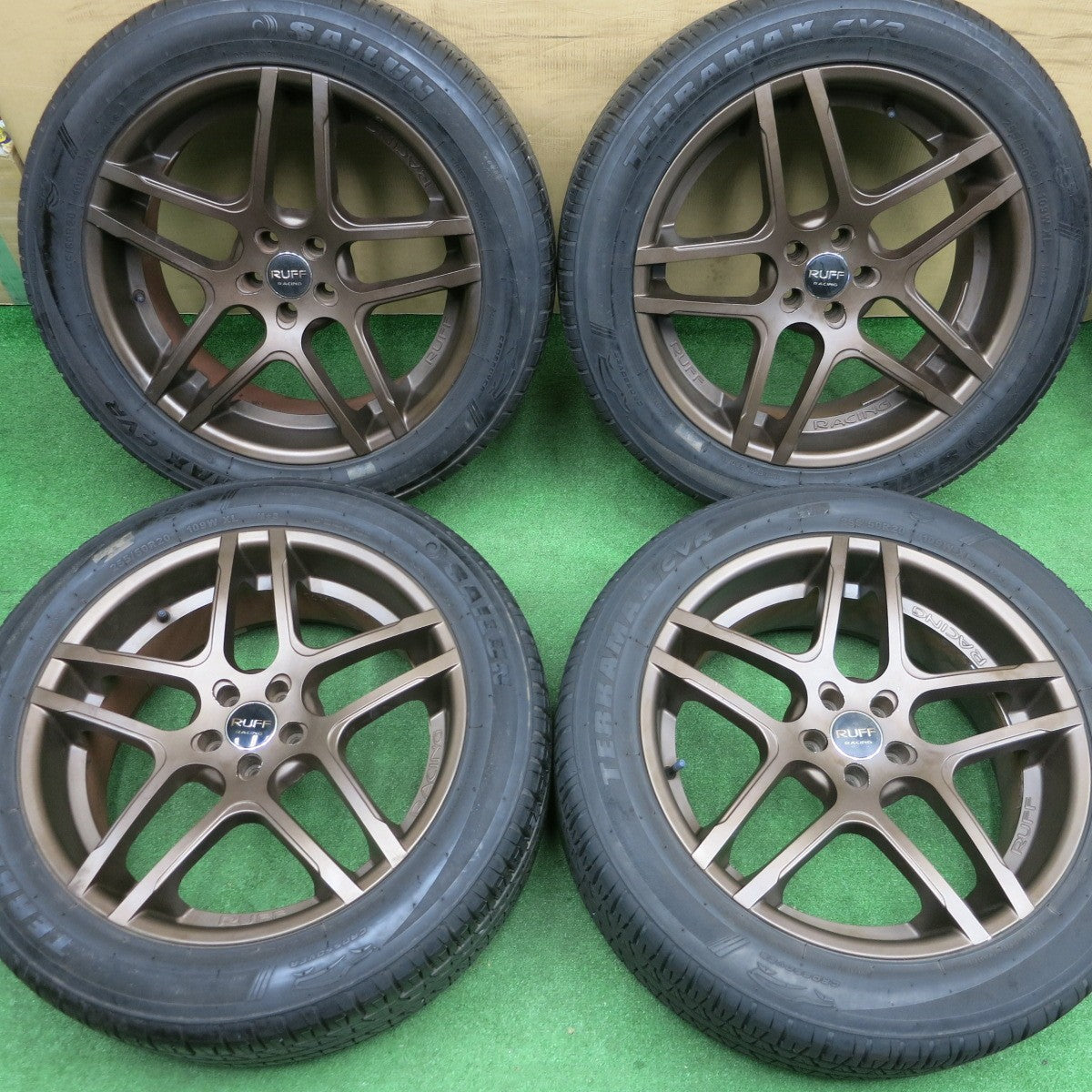 バリ溝！9.5分★ボルボ 等 RUFF RACING 255/50R20 サイルン TERRAMAX CVR ルフ レーシング 20インチ PCD108/5H★6021503NKノ