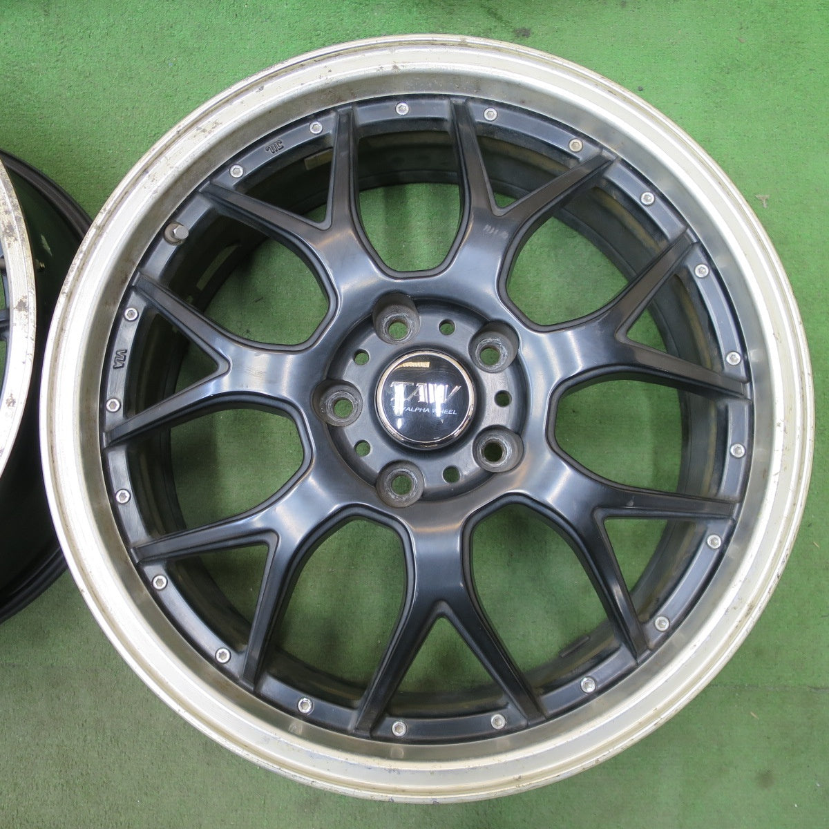 4本価格★TAW TRYALPHA WHEEL 18インチ ホイール トライアルファ 18×7J PCD114.3/5H★6071001NGホ