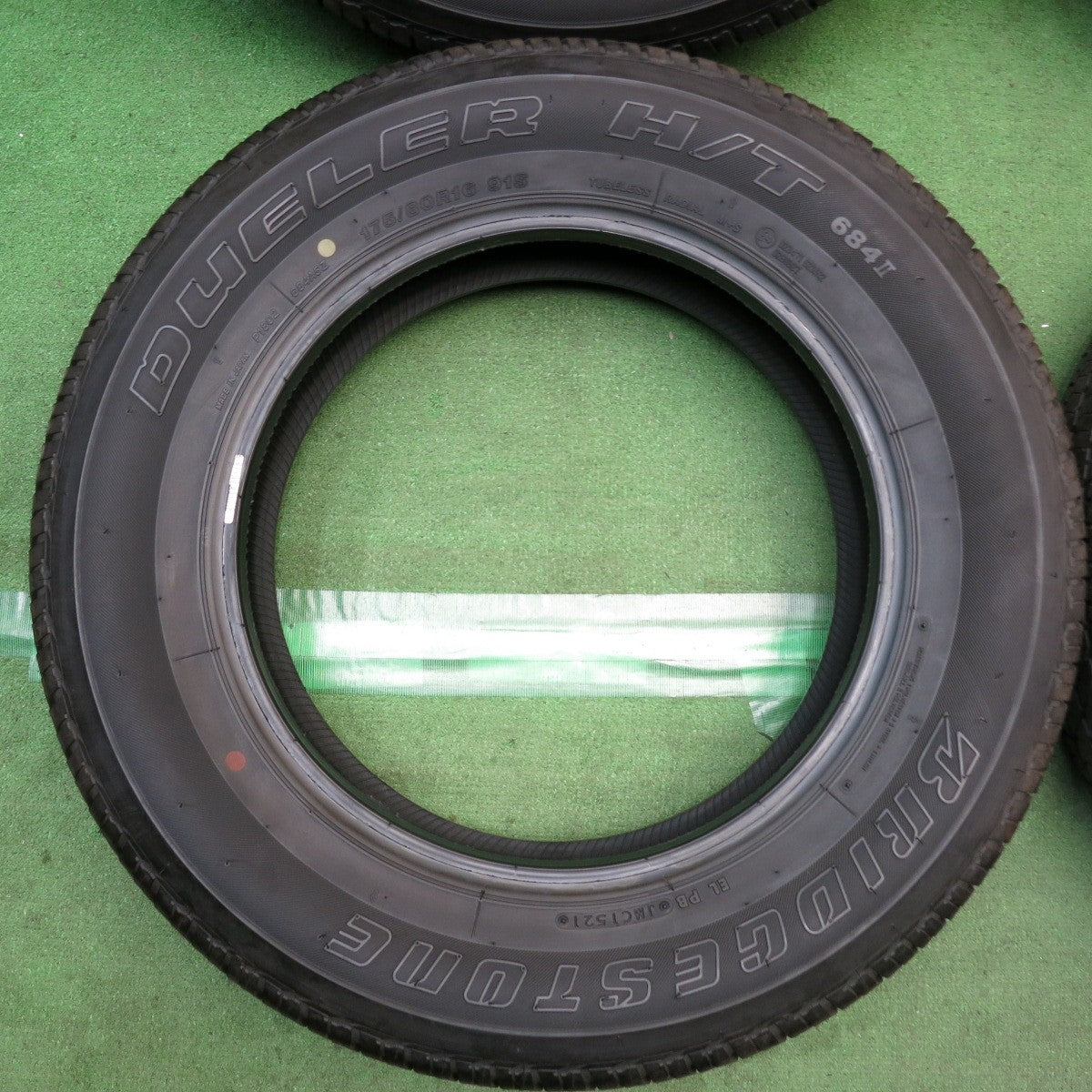 バリ溝！9分◎ジムニー 等 175/80R16 ブリヂストン デューラー H/T 684Ⅱ DUELER タイヤ 16インチ◎6092102KKノタ