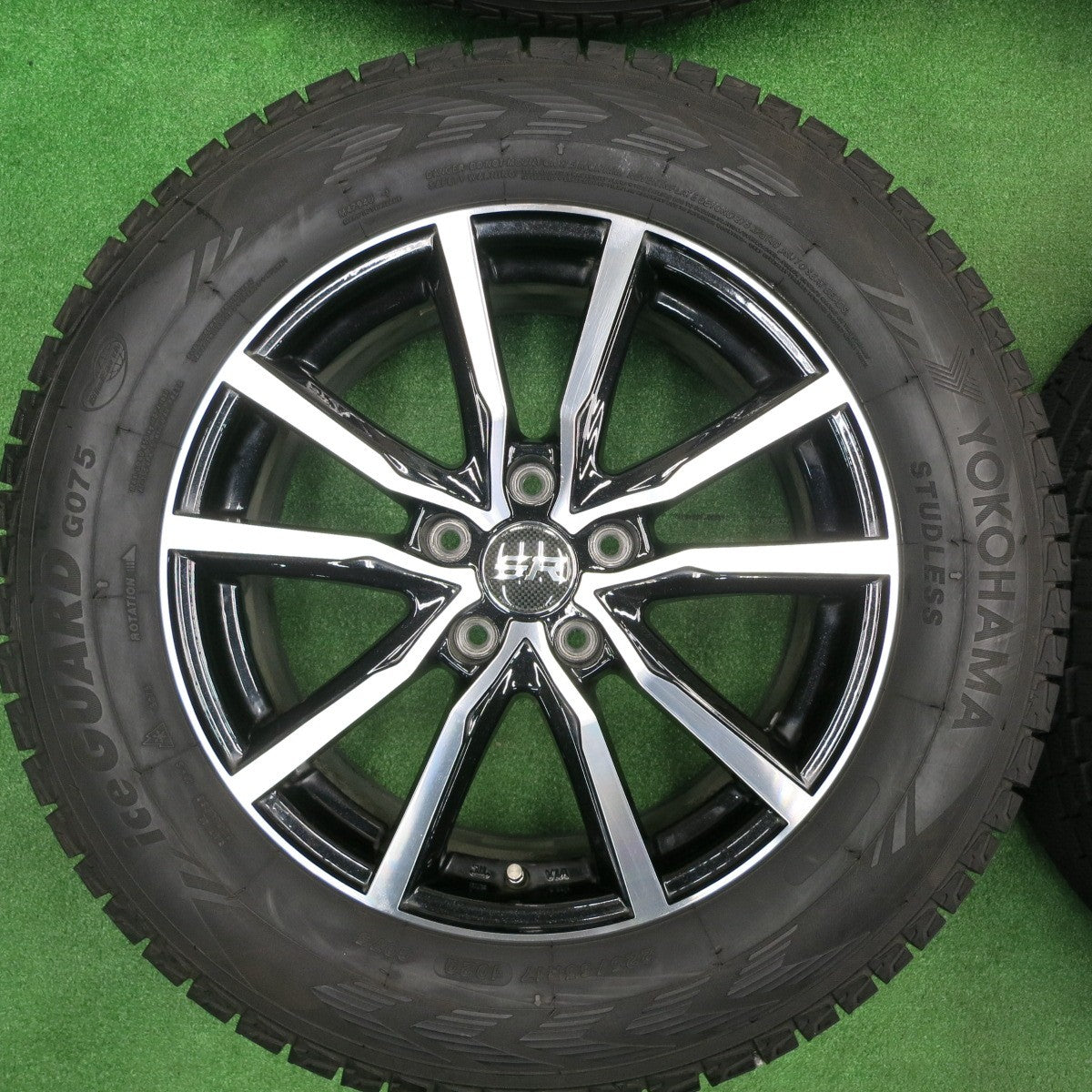 [送料無料] バリ溝！21年！キレイ！9分★スタッドレス 225/65R17 ヨコハマ アイスガード G075 STRANGER ストレンジャー 17インチ PCD114.3/5H★4112601TNス