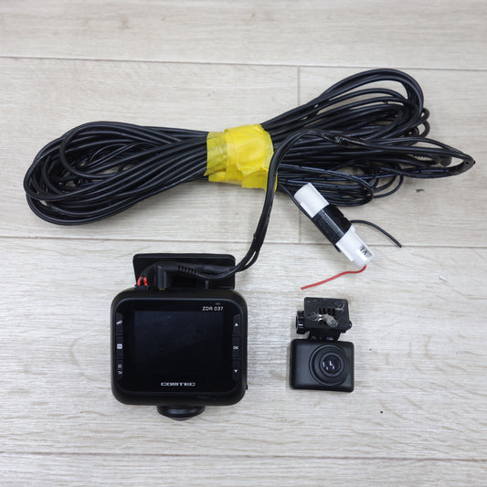 [送料無料] 付属品付き◆COMTEC 360°カメラ + リヤカメラ ドライブレコーダー ZDR037 前後 2カメラ ドラレコ コムテック◆