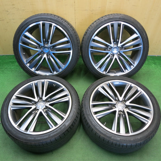バリ溝！9分★日産 V37 スカイライン TYPE-SP インフィニティ 純正 245/40R19 ダンロップ SPスポーツマックス 050 DSST CTT 19インチ PCD114.3/5H★6052106HAノ