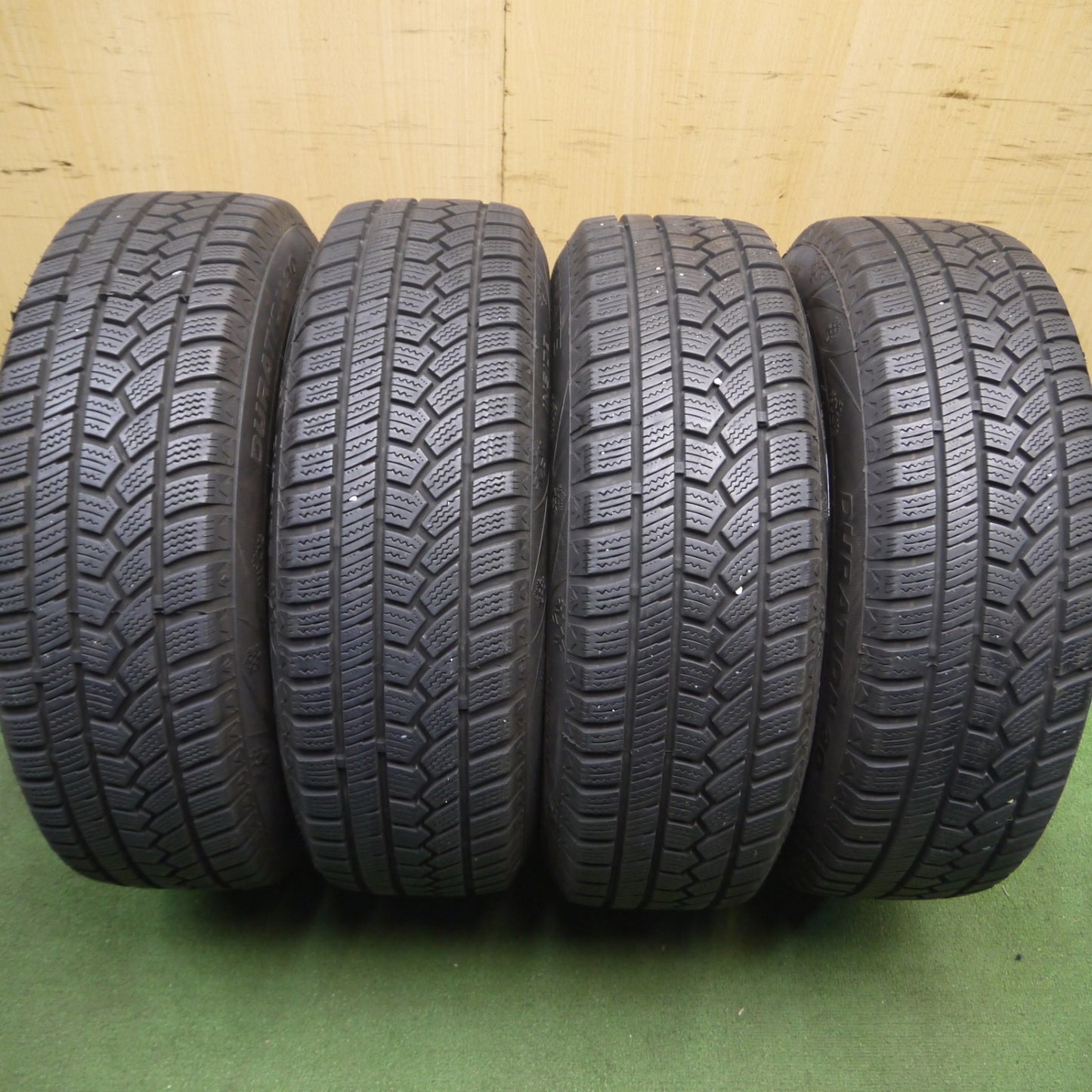 [送料無料] バリ溝！21年！キレイ！9分★BRANDLE-LINE 195/65R15 スタッドレス INTERSTATE DURATION 30 ブランドルライン インターステート 15インチ PCD100/5H★4030105Hス