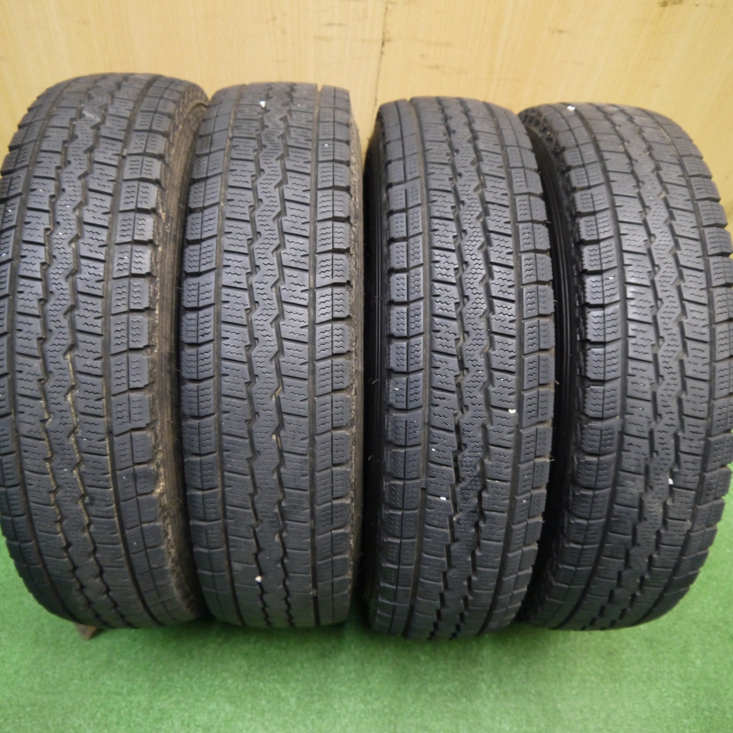 バリ溝！9分★スタッドレス 145/80R12 80/78N ダンロップ ウインターマックス SV01 スチール ホイール 12インチ PCD100/4H★5112801Hス