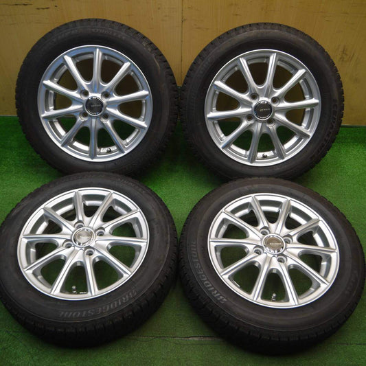 バリ溝！キレイ！8.5分★スタッドレス 155/65R14 ブリヂストン アイスパートナー ECO FORME エコフォルム 14インチ PCD100/4H★5011704Hス
