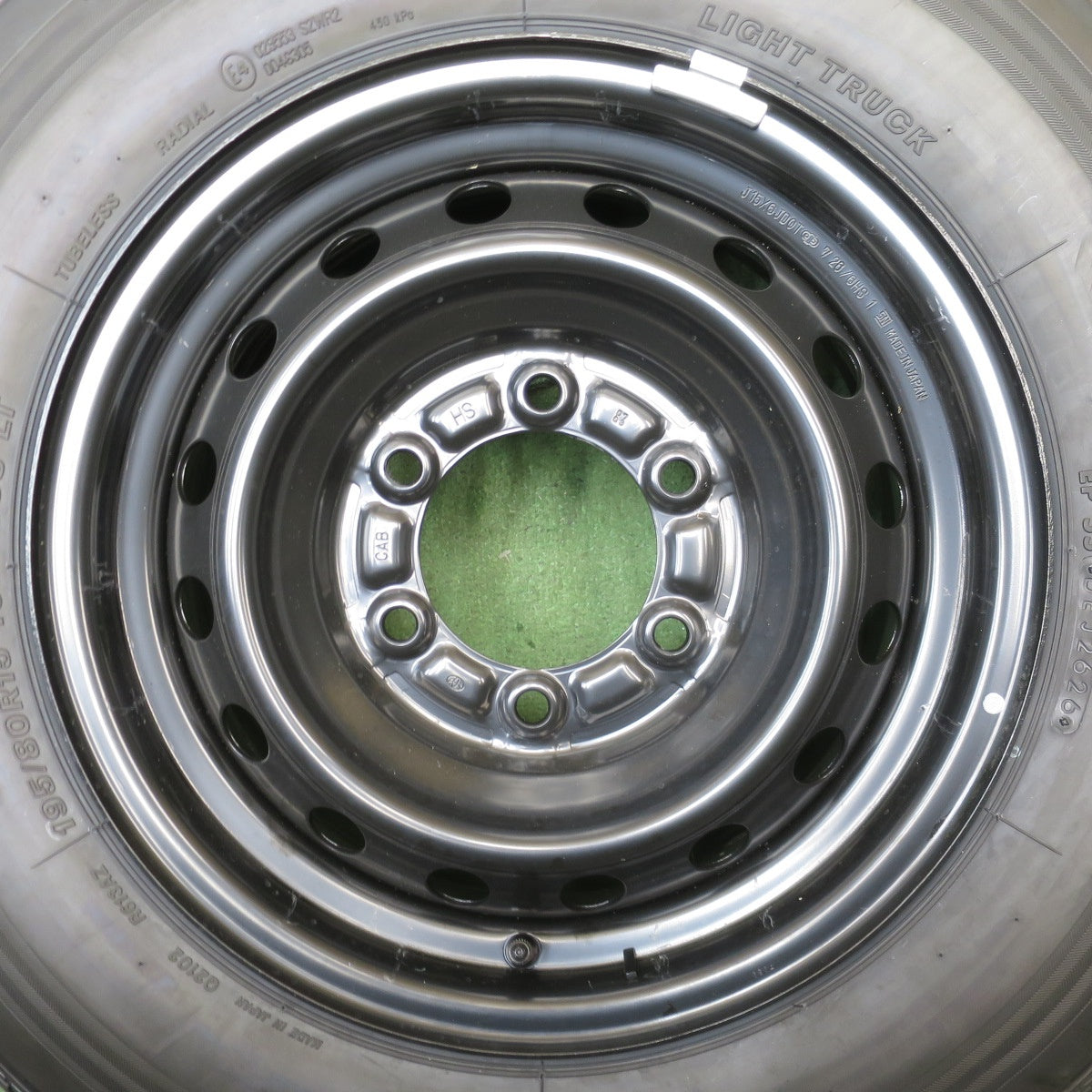 新車外し！26年◎トヨタ 200系 ハイエース 純正 スチール 195/80R15 107/105S ブリヂストン エコピア RD613 15インチ PCD139.7/6H◎6082807NJノ