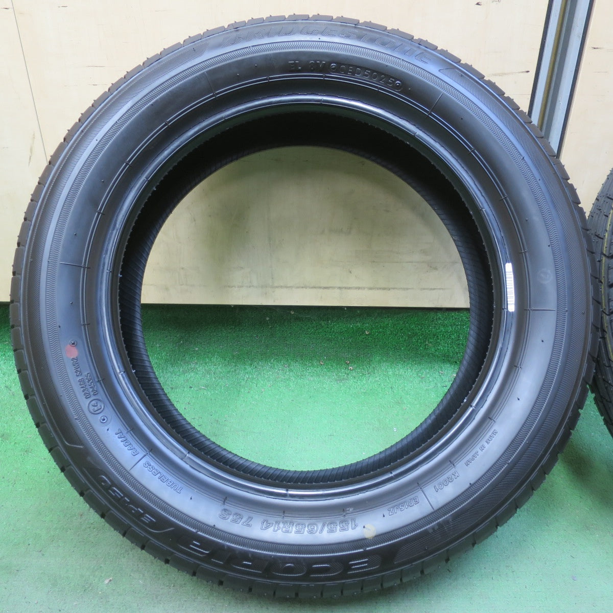 新車外し！25年★155/65R14 ブリヂストン エコピア EP150 タイヤ 14インチ ワゴンR ラパン デイズ タント ウェイク スペーシア 等★6071401イノタ