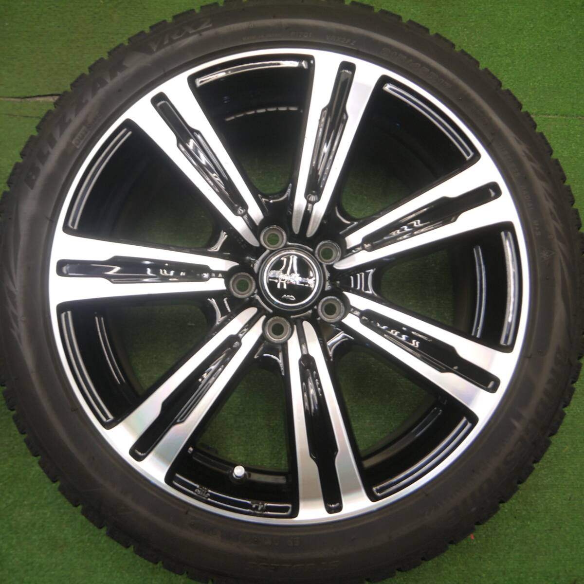 バリ溝！21年！9.5分★86 BRZ 等 215/45R17 スタッドレス ブリヂストン ブリザック VRX2 EuroSpeed MiD ユーロスピード 17インチ PCD100/5H★4122402Hス