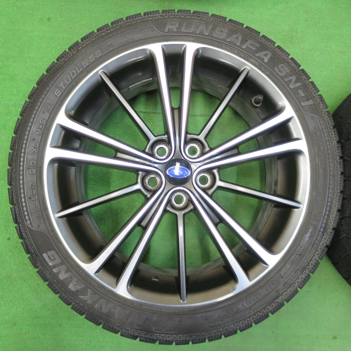 *送料無料* バリ溝！20年！9.5分★スバル BRZ トヨタ 86 純正 215/45R17 スタッドレス ナンカン アイスアクティバ AW-1 SN-1 PCD100/5H★4061401イス