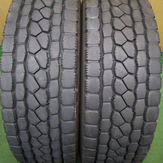 バリ溝！24年！8.5分！2本★トラック タイヤ 245/70R19.5 136/134J ブリヂストン エコピア M801 Ⅱ ミックス オールシーズン 19.5インチ★5061607KKノタ