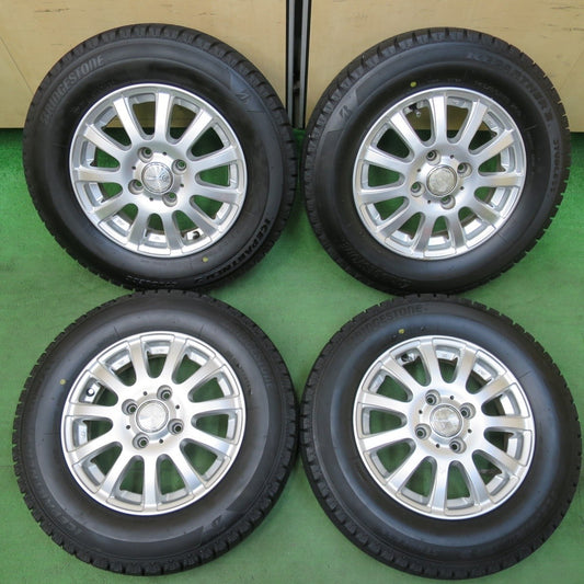 バリ溝！23年！ほぼ10分★スタッドレス 145/80R13 ブリヂストン アイスパートナー2 Tirado＠ La-Strada 阿部商会 ティラード 13インチ PCD100/4H★5012506イス