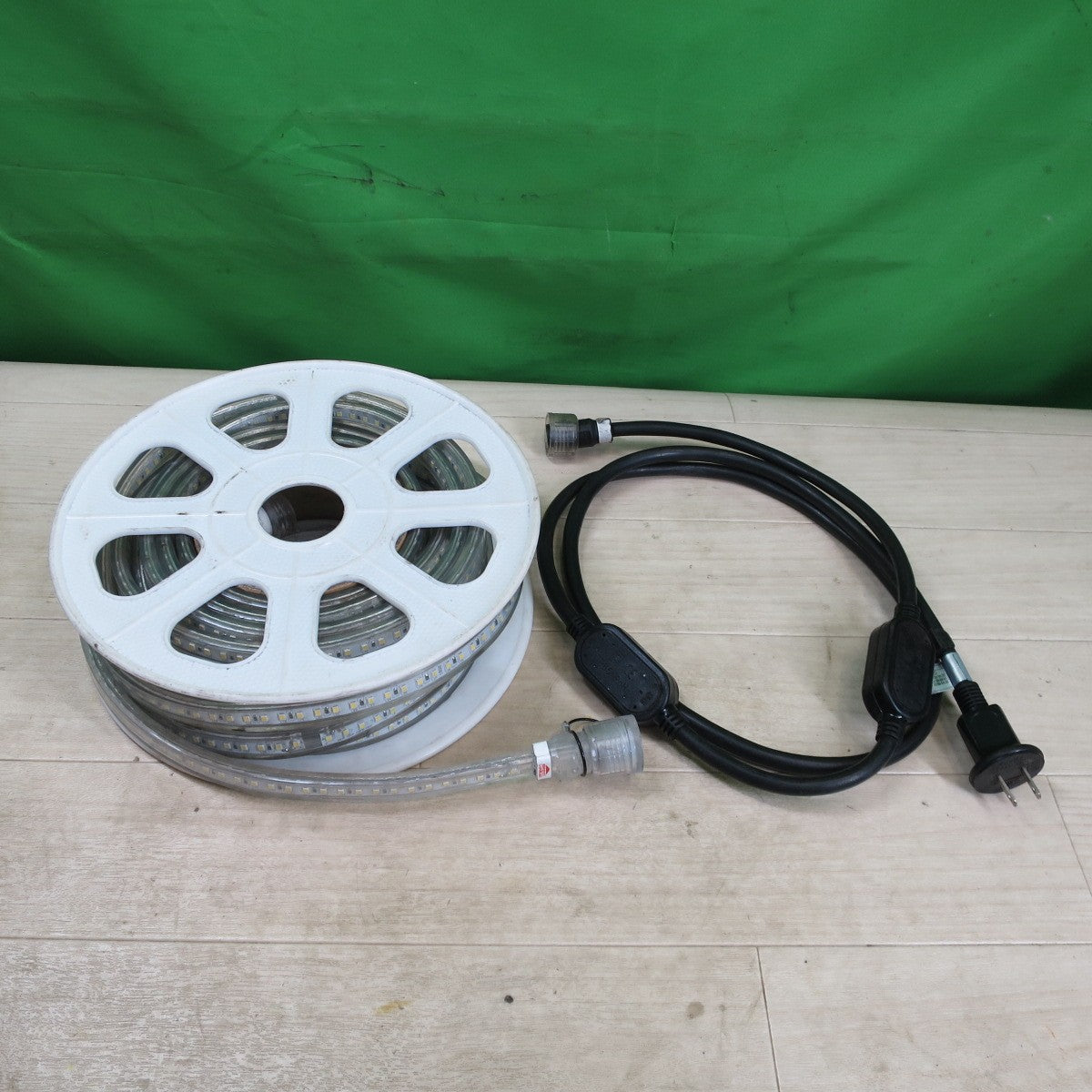 ☆日動 工業 LED コネクト ライン LECN-W-R10L 10m 白 屋外用 100V 用 電源 コード LECN-ADI 帯状 照明☆