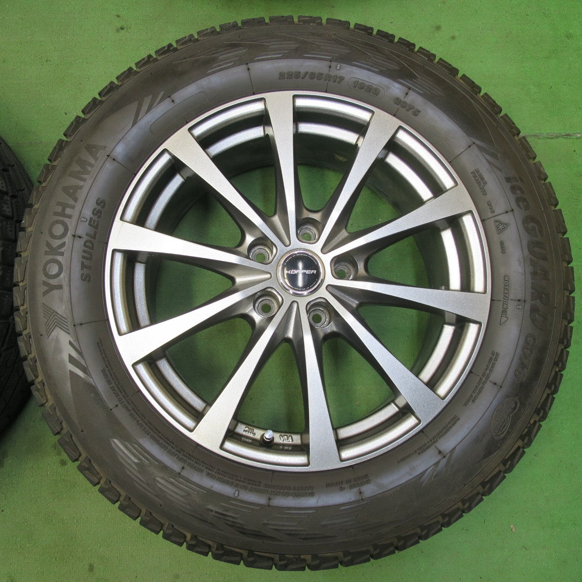 4本価格★スタッドレス 225/65R17 ヨコハマ アイスガード G075 KORPER ケルパー 17インチ PCD114.3/5H★5062407イス