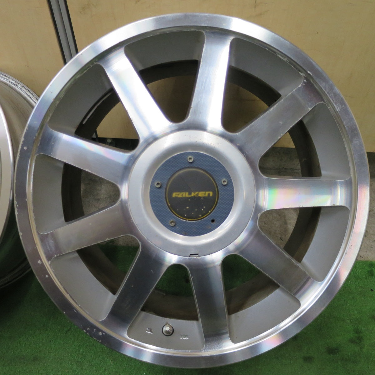 4本価格★FALKEN ファルケン 15インチ 社外 アルミ ホイール 15×7JJ PCD100 114.3/4H マルチ★6052501NGホ