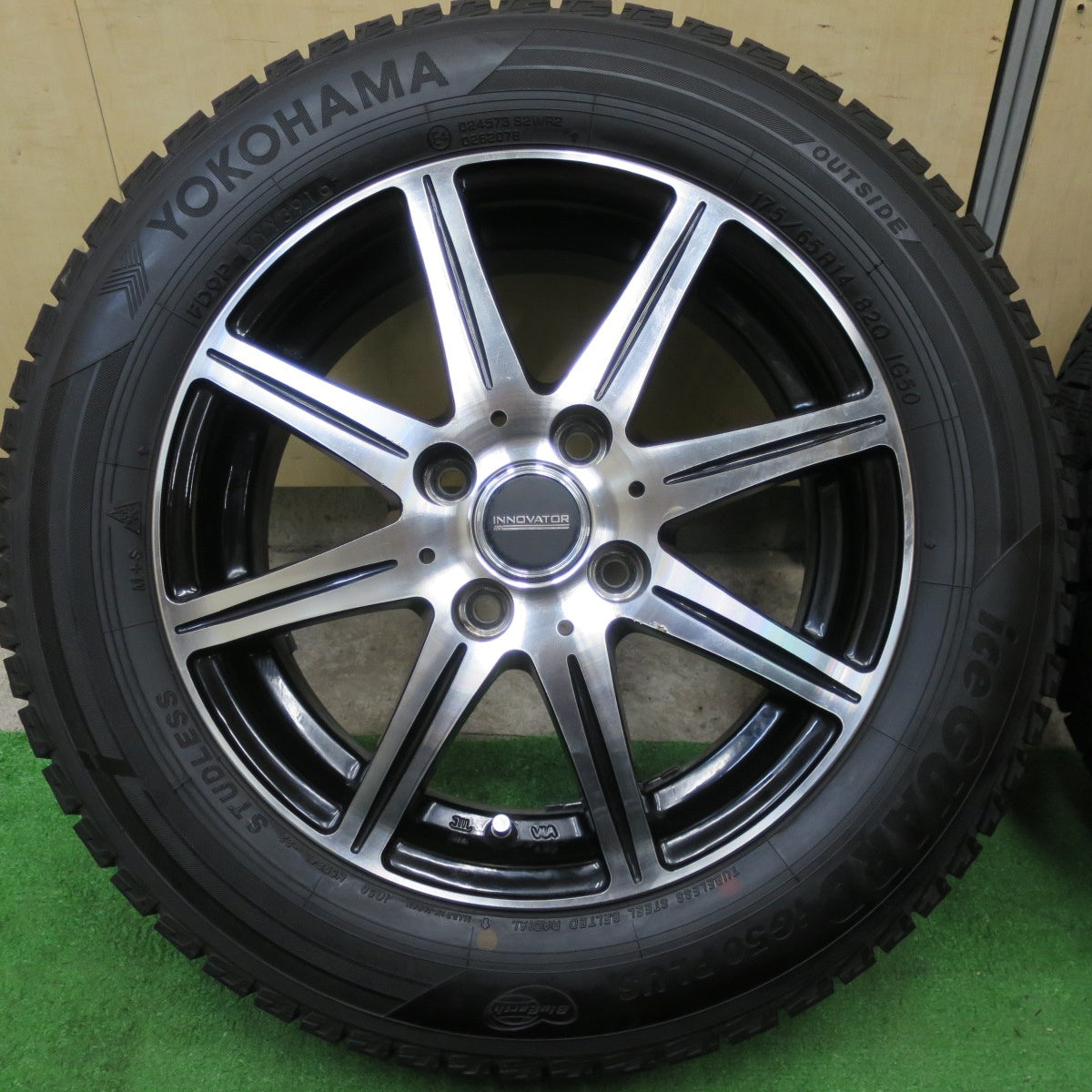バリ溝！9.5分★スタッドレス 175/65R14 ヨコハマ アイスガード iG50 プラス INNOVATOR イノベーター 14インチ PCD100/4H★5060703TTス