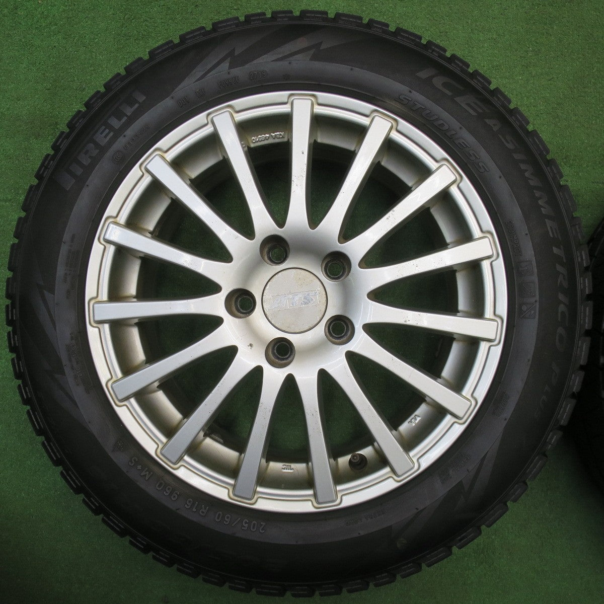 4本価格★ワーゲン 等 ATS Z type 205/60R16 スタッドレス ピレリ アイスアシンメトリコ プラス Zタイプ 16インチ PCD112/5H★6021009NJス