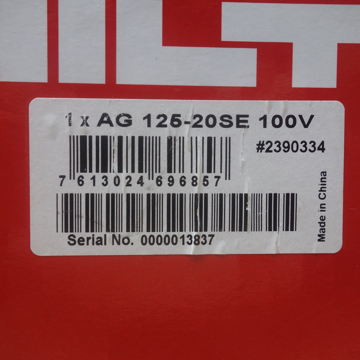 ●複数在庫有●[送料無料] 未使用◆HILTI ヒルティ 125 mm アングルグラインダー AG 125-20SE コード式 100V 電動 工具 切断 研削 研摩 研磨 機 #2390334◆