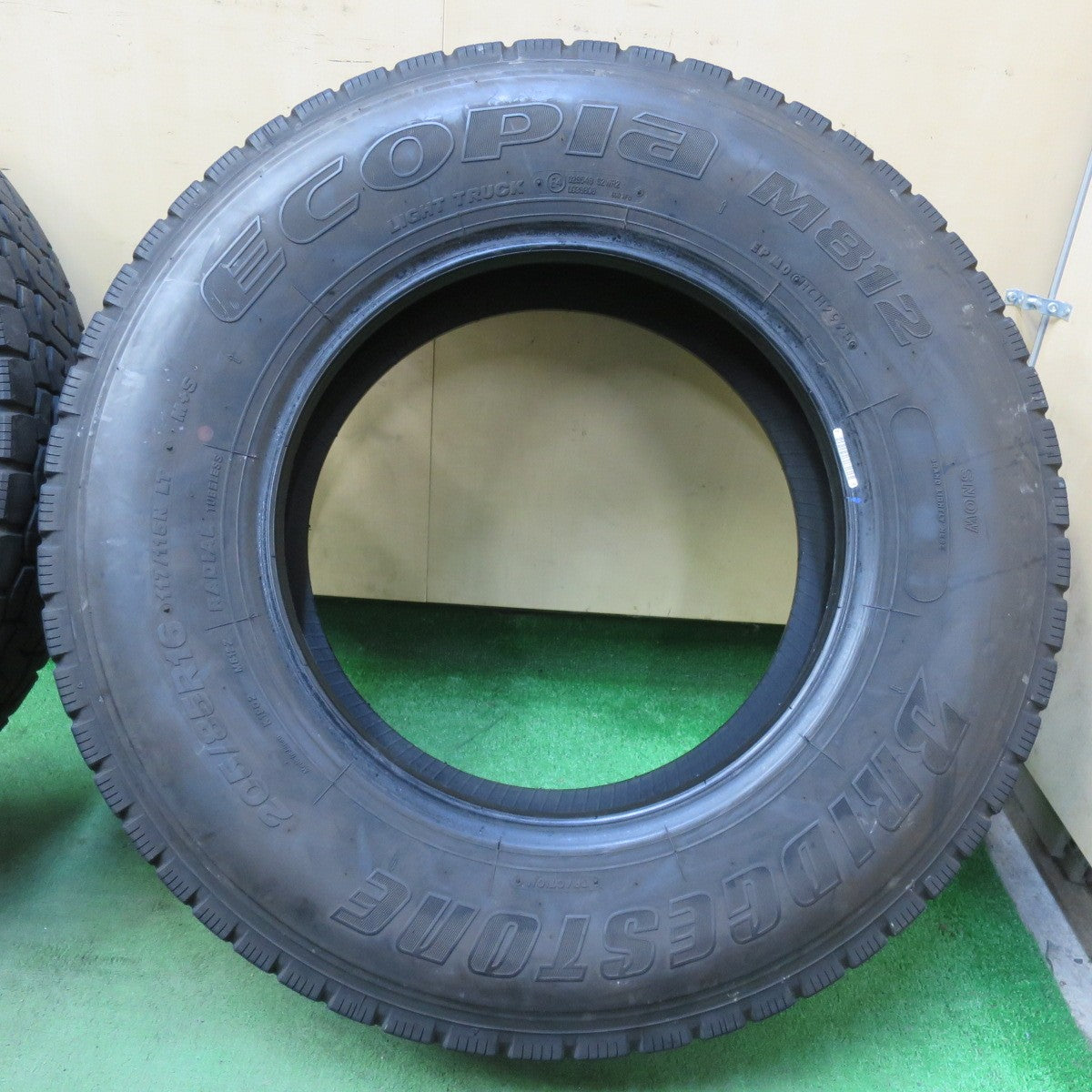 バリ溝！25年！9分！6本★トラック タイヤ 205/85R16 117/115N ブリヂストン エコピア M812 ミックス オールシーズン 16インチ★5102308イスタ