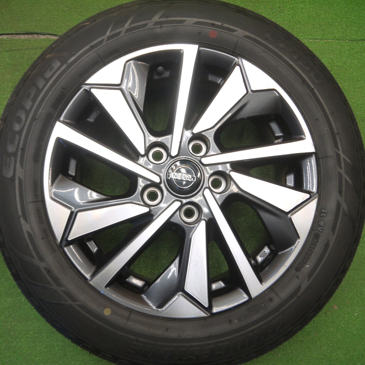 [送料無料] バリ溝！8.5分★日産 C27 セレナ ハイウェイスター 純正 195/60R16 ブリヂストン エコピア EP150 16インチ PCD114.3/5H★5011002Hノ