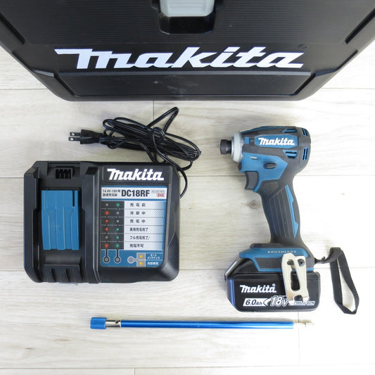 [送料無料] キレイ◇マキタ 充電式 インパクトドライバ TD172D 電動 工具 充電器 DC18RF バッテリ BL1860B◇