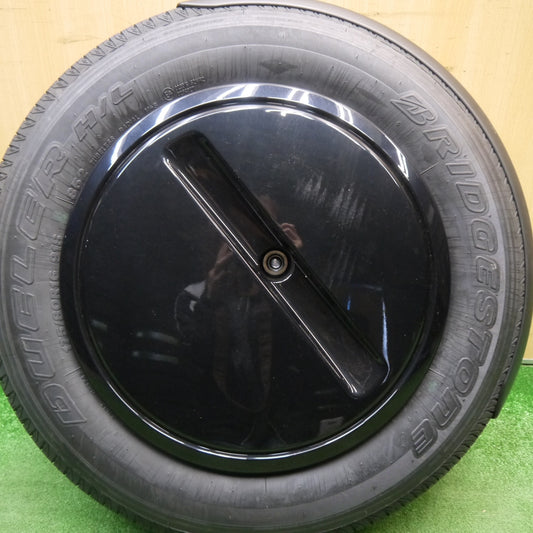 新車外し！23年！背面カバー付き！1本★スズキ ジムニー 純正 スチール 175/80R16 ブリヂストン デューラー H/L 852 スペア 16インチ PCD139.7/5H★5121901Hノ