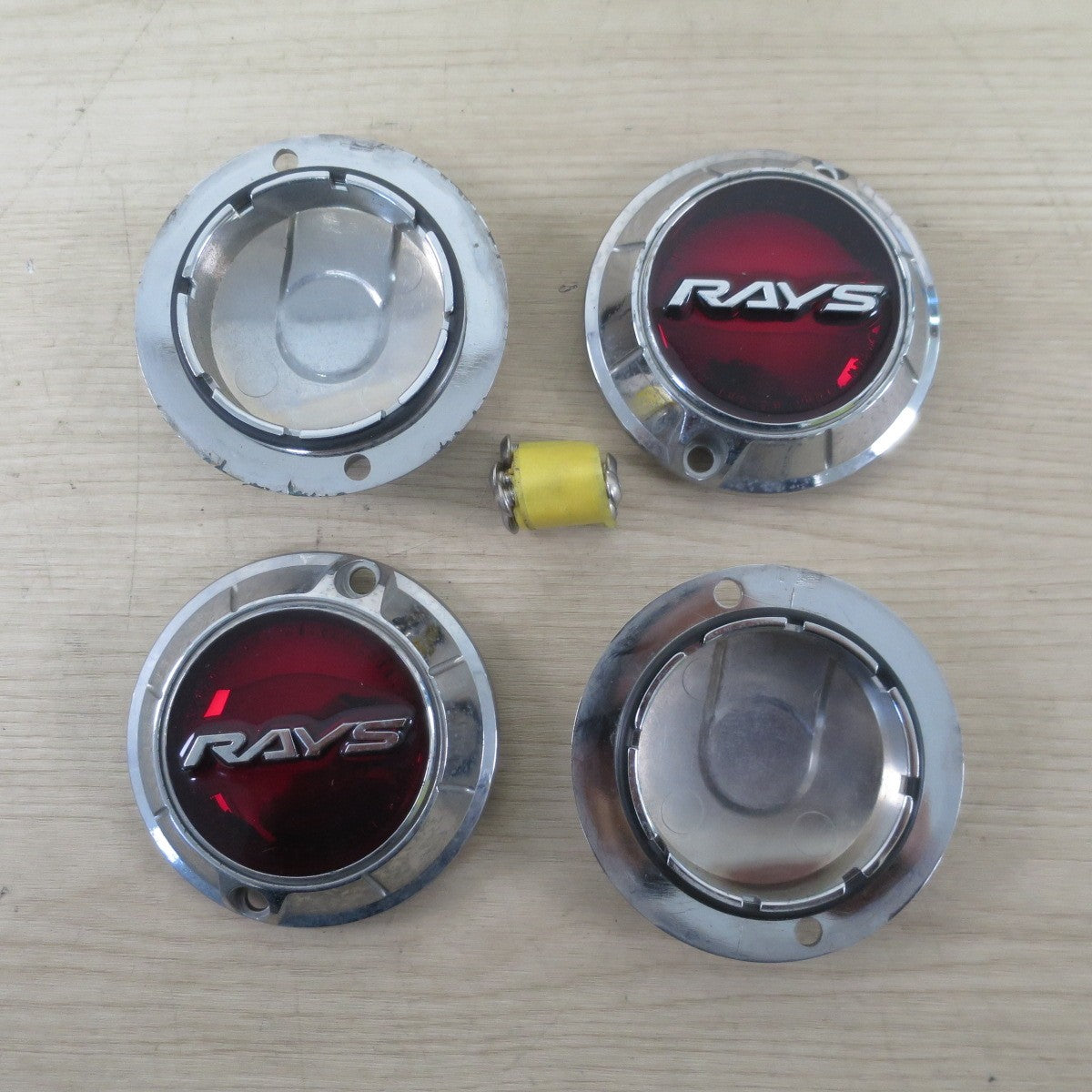 4点セット☆RAYS gram LIGHTS レイズ グラムライツ センター キャップ エンブレム ホイール カー パーツ☆