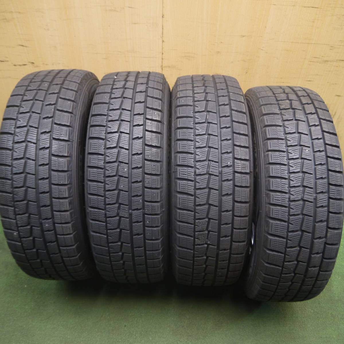 バリ溝 キレイ 9.5分★スタッドレス 195/65R15 ダンロップ ウインターマックス WM01 FINAL SPEED MiD PCD114.3/5H★4020909Hス