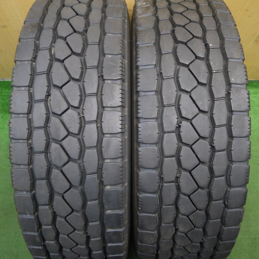 バリ溝！24年！9.5分！2本★トラック タイヤ 245/70R19.5 136/134J ブリヂストン エコピア M801 Ⅱ ミックス オールシーズン 19.5インチ★5061601KKノタ