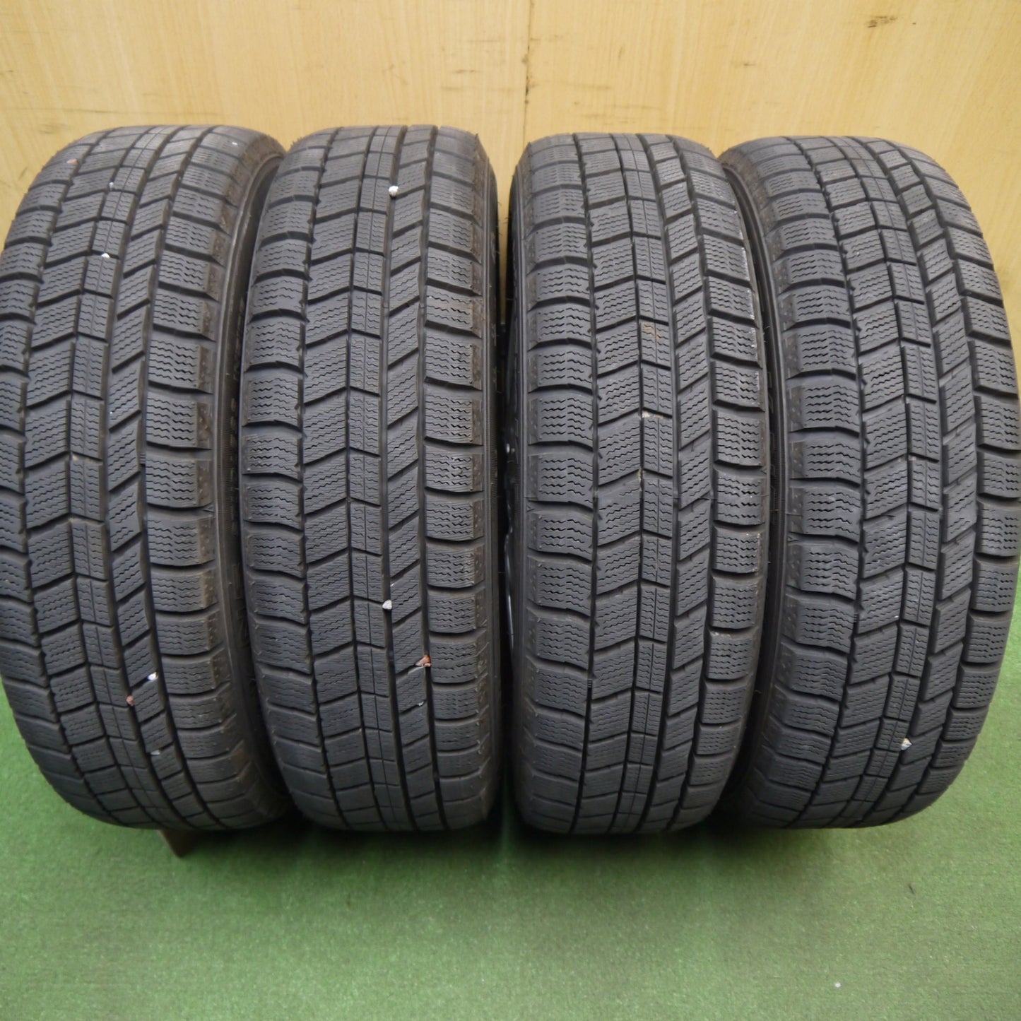 バリ溝！24年！キレイ！9.5分★スタッドレス 155/65R14 オートバックス ノーストレック N5 Exsteer エクスター 14インチ PCD100/4H★6032308Hス
