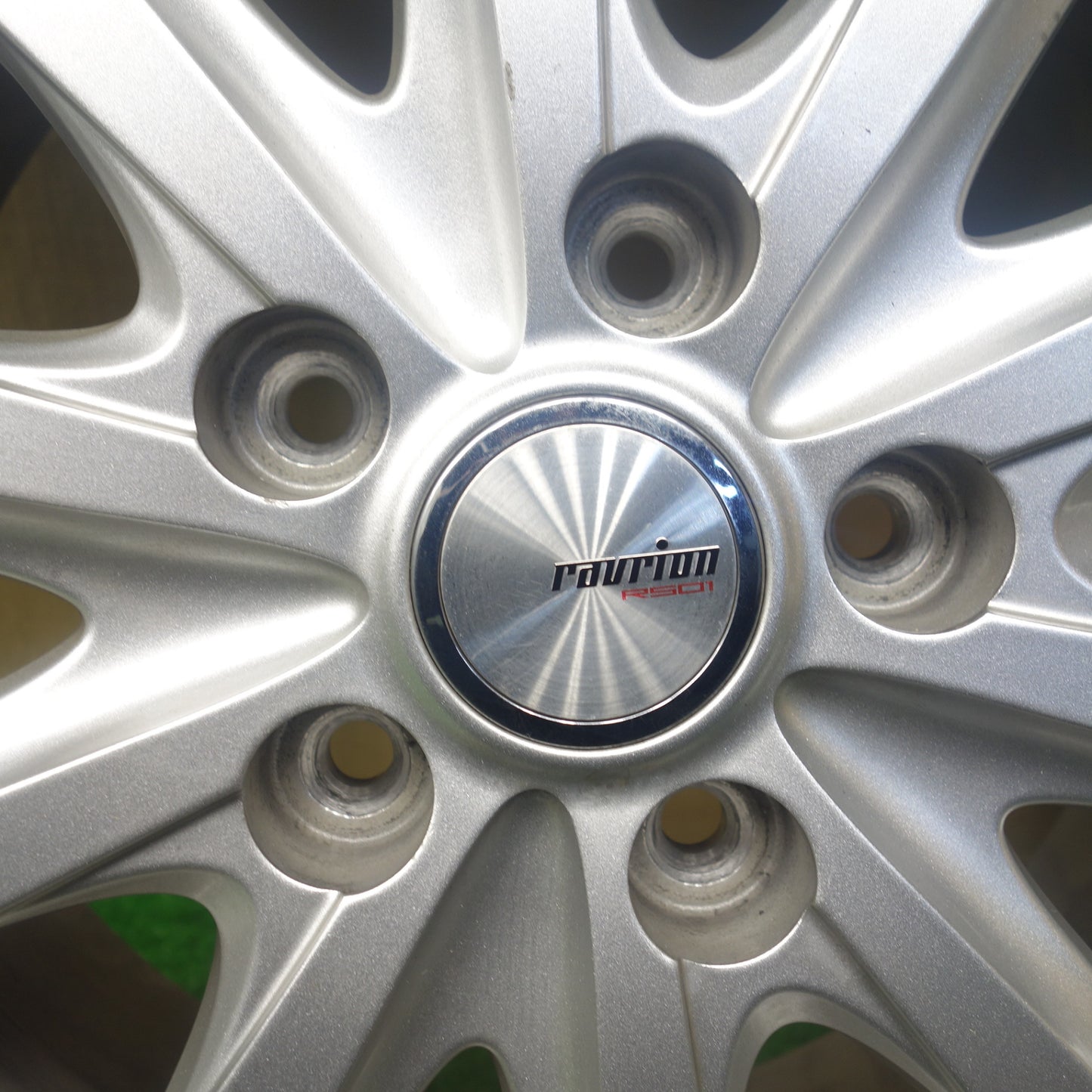 バリ溝！22年！キレイ！9.5分★スタッドレス 195/65R15 ダンロップ ウインターマックス WM02 ravrion RS01 ラブリオン 15インチ PCD114.3/5H★6012903KTス
