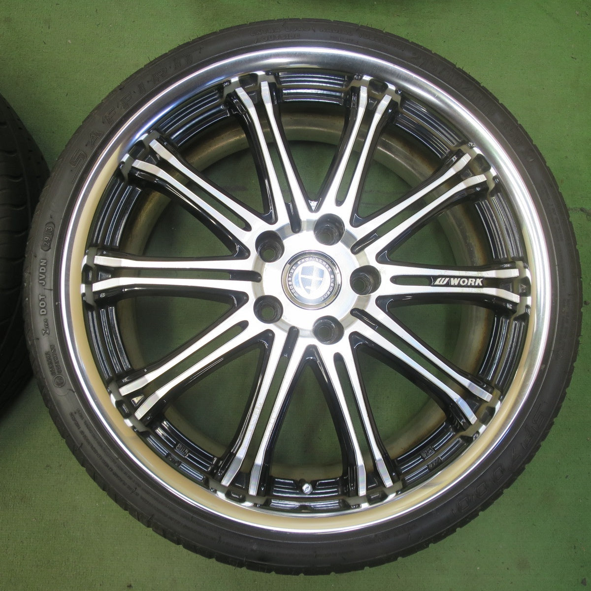 4本価格★WORK SCHWERT SW1 215/35R19 サフィーロ SF7000 ワーク シュバート 19インチ PCD114.3/5H★6061002イノ