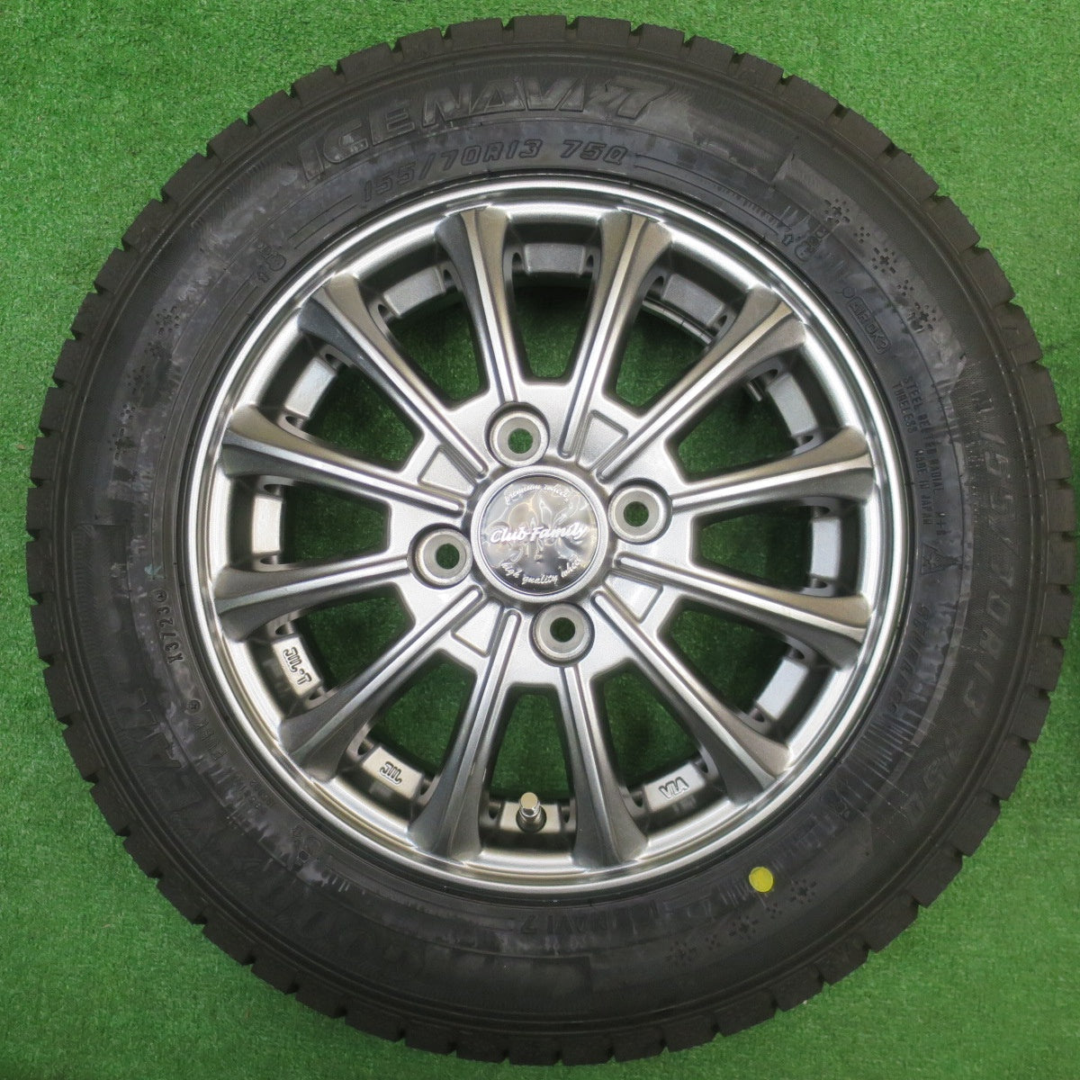 未使用！23年★スタッドレス 155/70R13 グッドイヤー アイスナビ7 Club Family クラブ ファミリー 13インチ PCD100/4H★5110510NJス