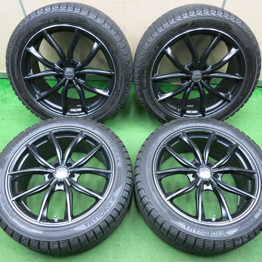 [送料無料] バリ溝！23年！キレイ！9.5分以上★マセラティ レヴァンテ 等 EUROTECH 265/45R20 スタッドレス ヨコハマ アイスガード G075 20インチ ユーロテック PCD114.3/5H★5011802NJス