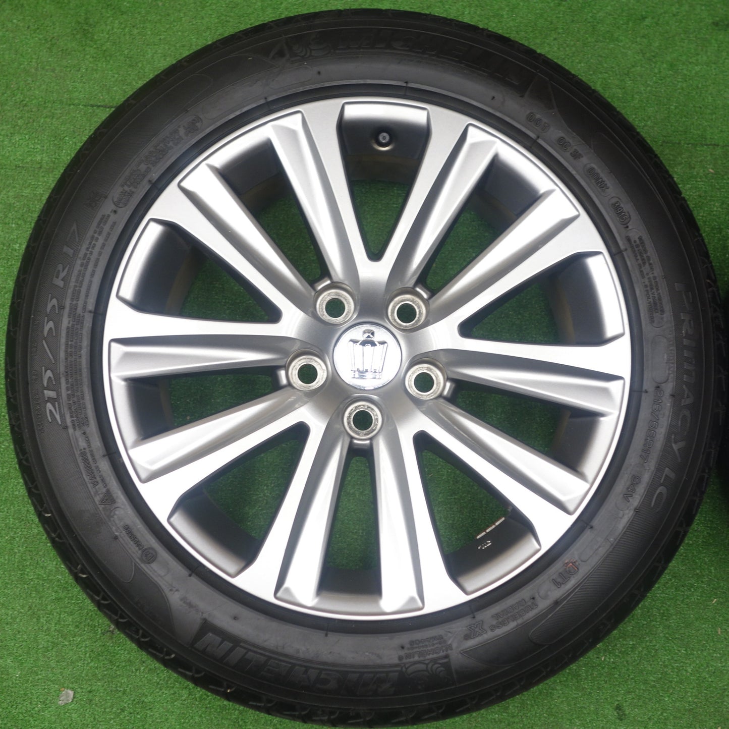 バリ溝！キレイ！8.5分★トヨタ 210系 クラウン アスリート 純正 215/55R17 ミシュラン プライマシー LC 17インチ PCD114.3/5H★6013002KTノ