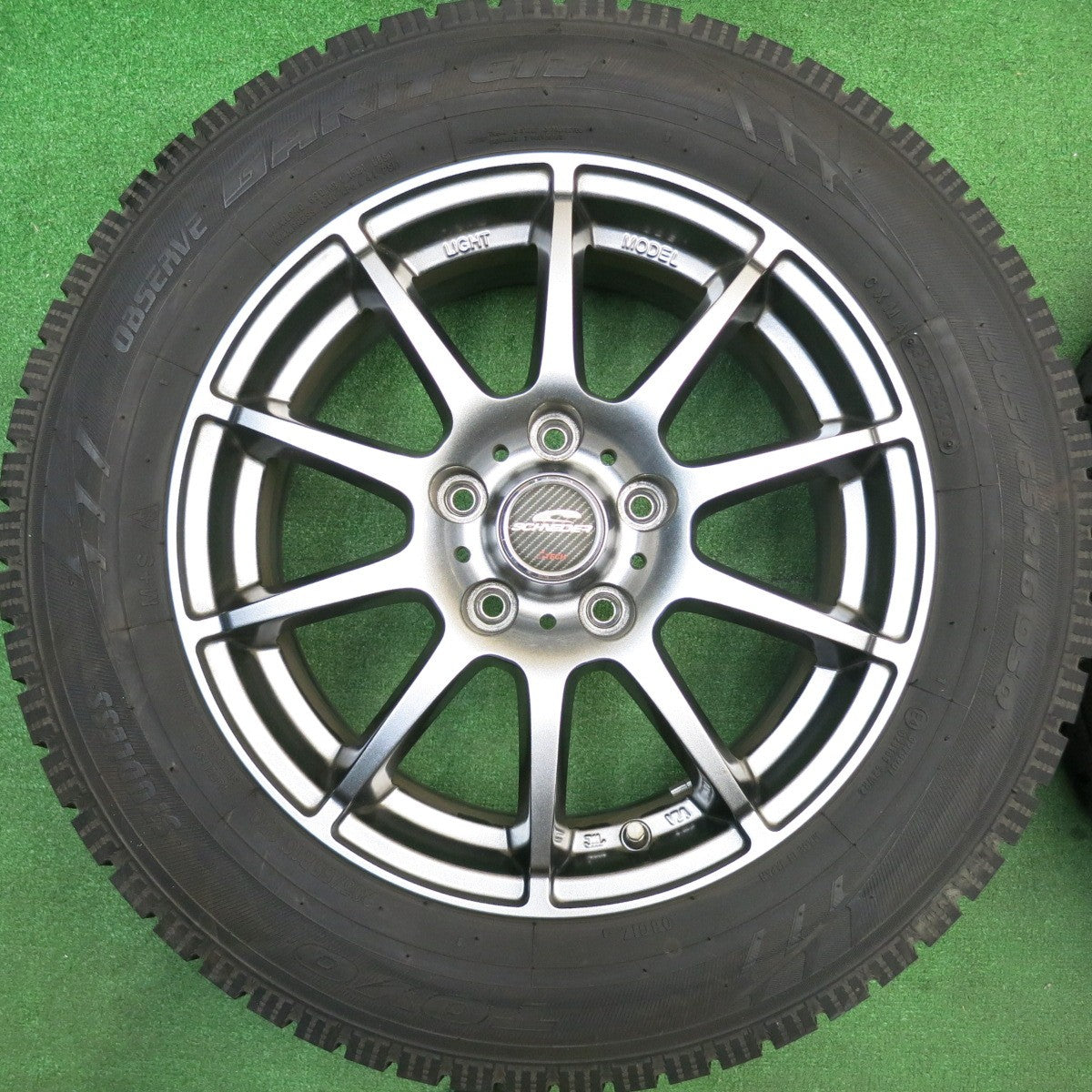 バリ溝！キレイ！9.5分★スタッドレス 205/65R16 トーヨー オブザーブ ガリット GIZ SCHNEIDER シュナイダー 16インチ PCD114.3/5H★5113017HAス