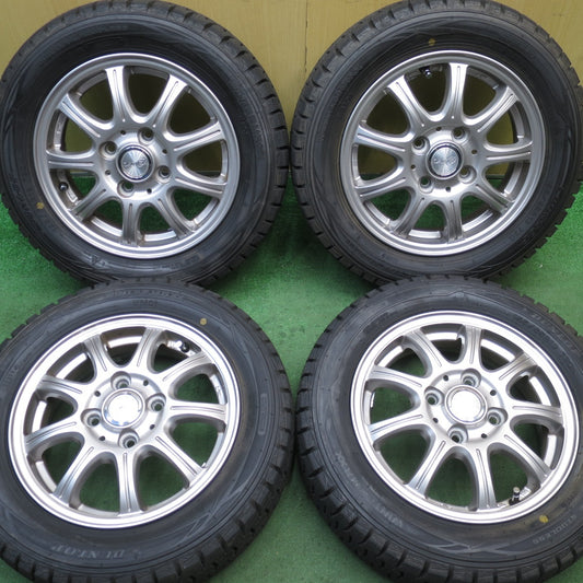ほぼ未使用！キレイ★スタッドレス 155/65R13 ダンロップ ウインターマックス WM01 LAYCEA レイシア 13インチ PCD100/4H★5081105NJス