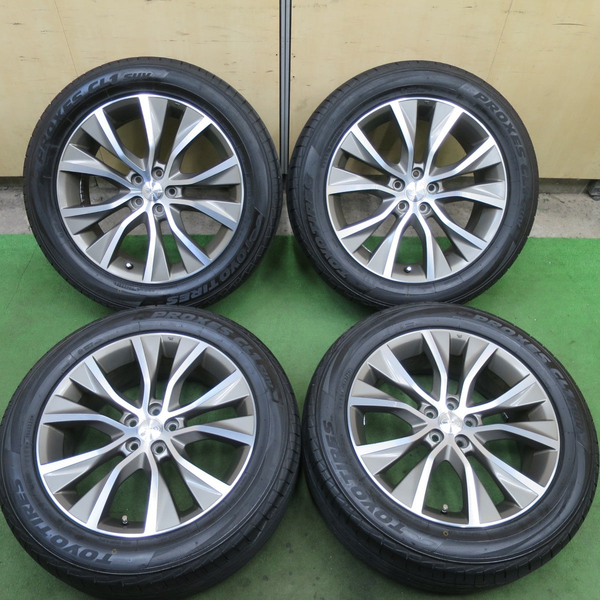 バリ溝！25年！キレイ！9.5分★スバル レガシィ アウトバック 純正 特別仕様車 225/55R18 トーヨー プロクセス CL1 SUV 18インチ PCD100/5H★6022103TTノ