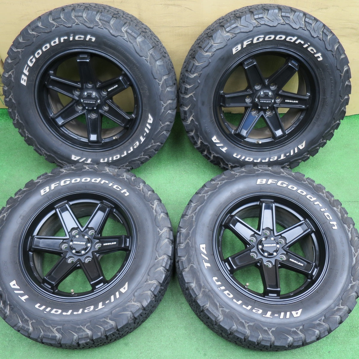 バリ溝！22年！キレイ！9.5分★KEELER TACTICS 265/65R17 120/117S BFグッドリッチ All-Terrain T/A KO2 キーラー タクティクス 17インチ PCD139.7/6H★6031203NKノ