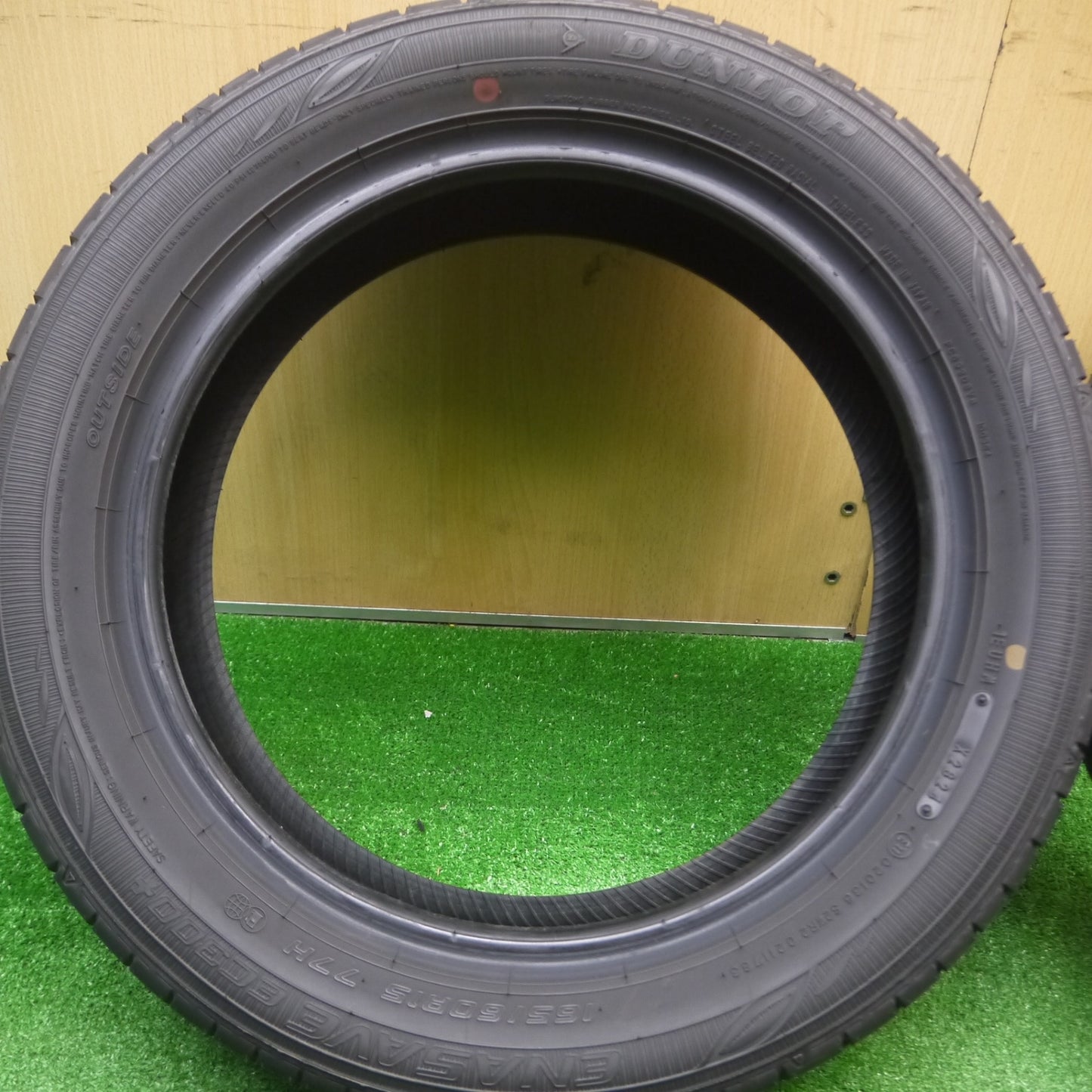 [送料無料] 新車外し！24年★165/60R15 ダンロップ エナセーブ EC300+ タイヤ 15インチ ハスラー N-BOX タント ムーヴ スペーシア 等★4102903Hノタ