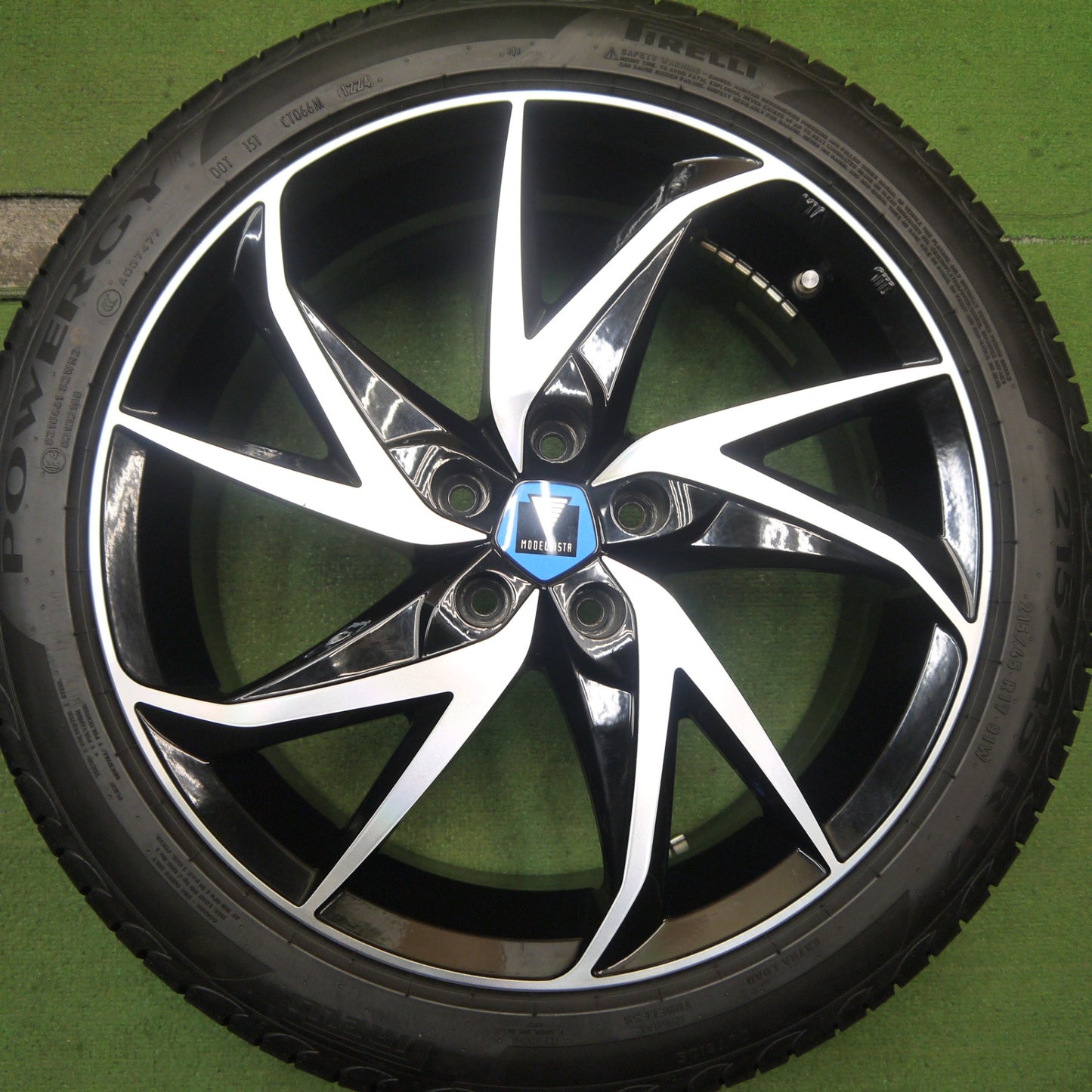 バリ溝！24年！ほぼ10分★トヨタ プリウス 純正 MODELLISTA ウイングダンサー8 215/45R17 ピレリ POWERGY モデリスタ Wingdancer8 PCD100/5H★5062309Hノ