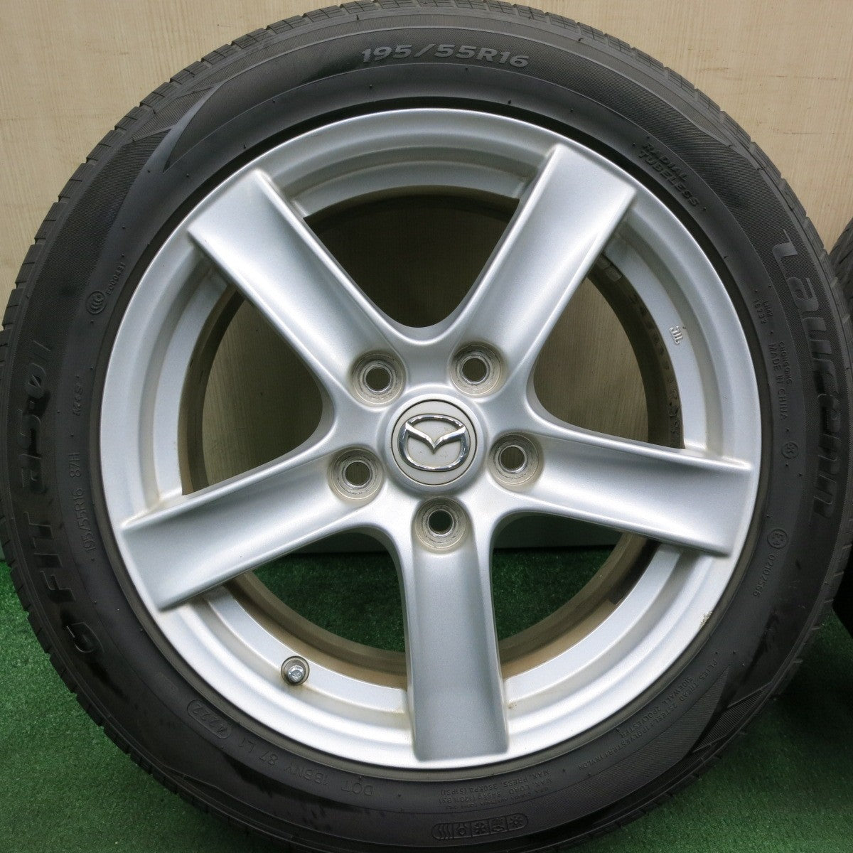 *送料無料* バリ溝！22年！9.5分★マツダ NC系 ロードスター 純正 195/55R16 ラウフェン G FIT as-01 16インチ PCD114.3/5H★4033004HAノ