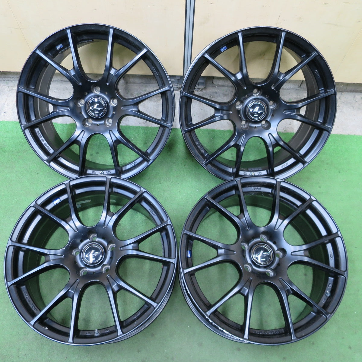 4本価格★LEONIS NAVIA 02 AMF weds 18インチ ホイール レオニス ナヴィア02 ウェッズ 18×8J PCD114.3/5H★6031004NGホ