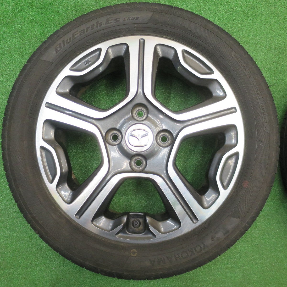 4本価格！23年★マツダ フレア クロスオーバー スズキ ハスラー 純正 165/60R15 ヨコハマ BluEarth-ES ES32 15インチ PCD100/4H★5110308NJノ